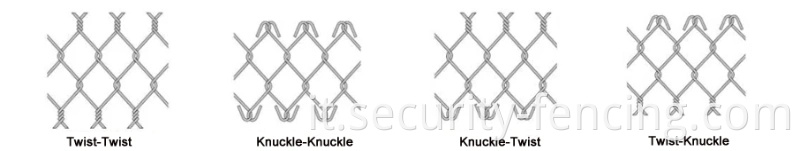 Fence a catena rivestita in pvc di diamante a rete ciclonale